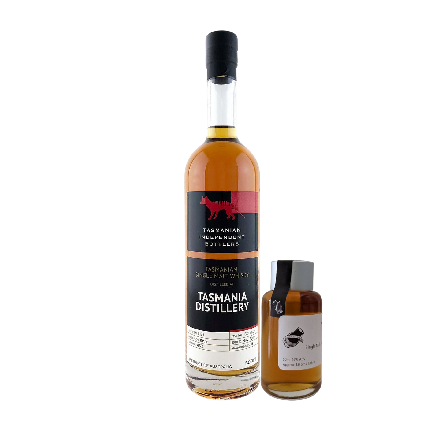 Tasmanian Independent Bottlers 'HH177 Tasmania Distillery Bourbon Cask' Various Size Samples