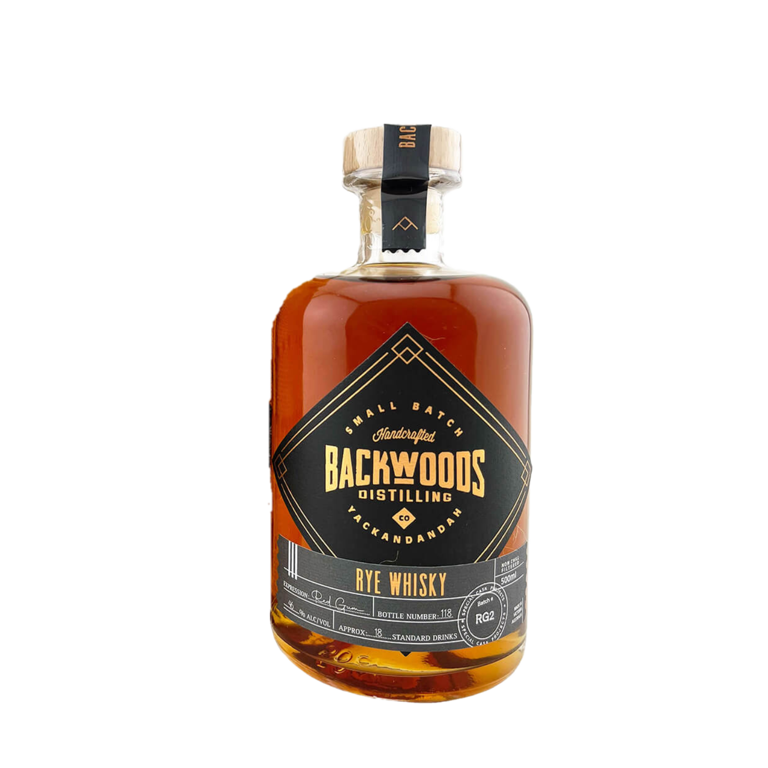 Backwoods Distilling Co. 'Red Gum Rye Batch RG2' Various Size Samples