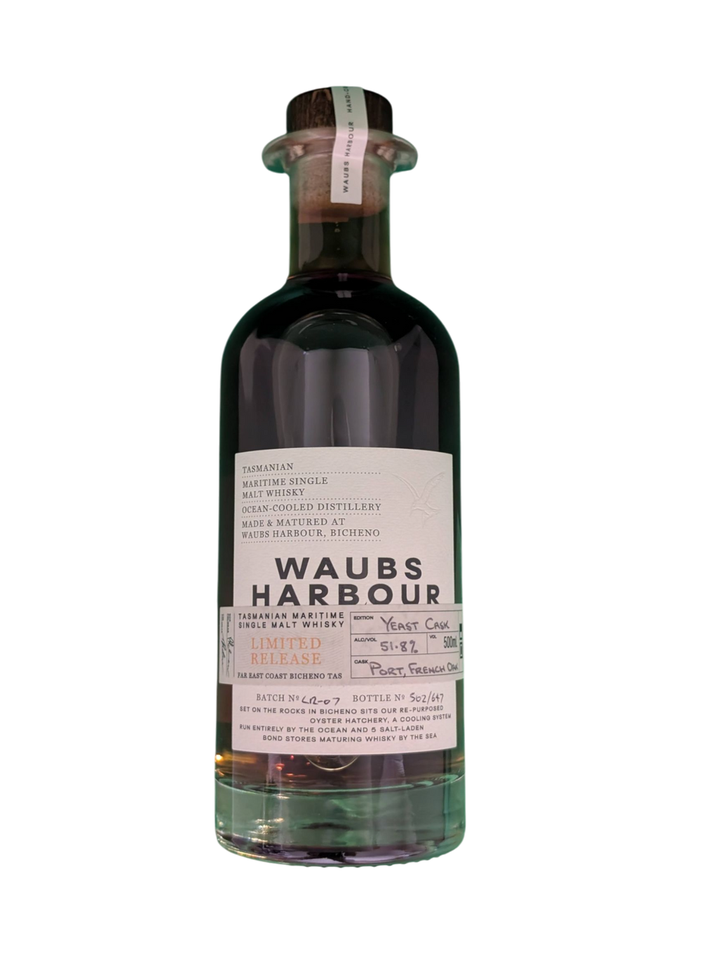 Waubs Harbour Distillery 'Yeast Cask' Various Size Samples