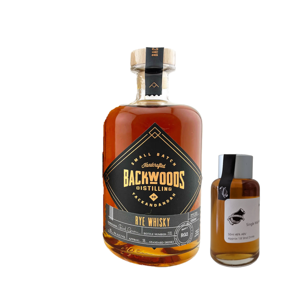 Backwoods Distilling Co. 'Red Gum Rye Batch RG2' Various Size Samples