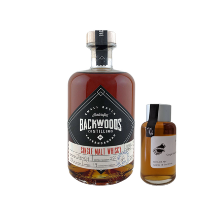 Backwoods Distilling Co. 'Single Malt Batch #1 Tawny Cask' Various Size Samples
