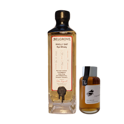 Belgrove Distillery 'Wholly Shit Rye Whisky' Various Size Samples