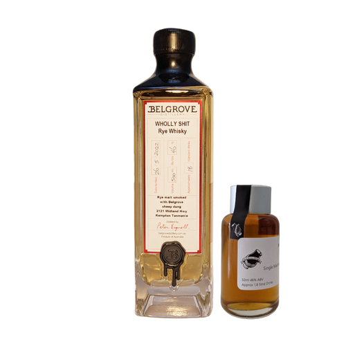 Belgrove Distillery 'Wholly Shit Rye Whisky' Various Size Samples