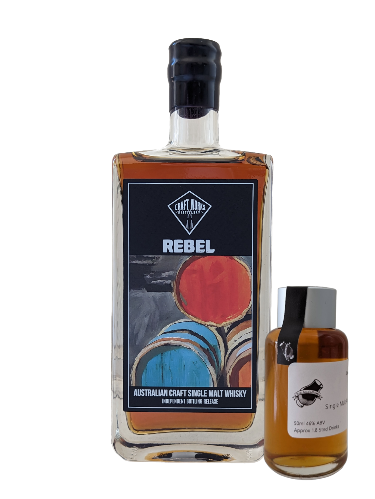 Craft Works Distillery 'Rebel Ex Rum Cask' Various Size Samples – Taste ...