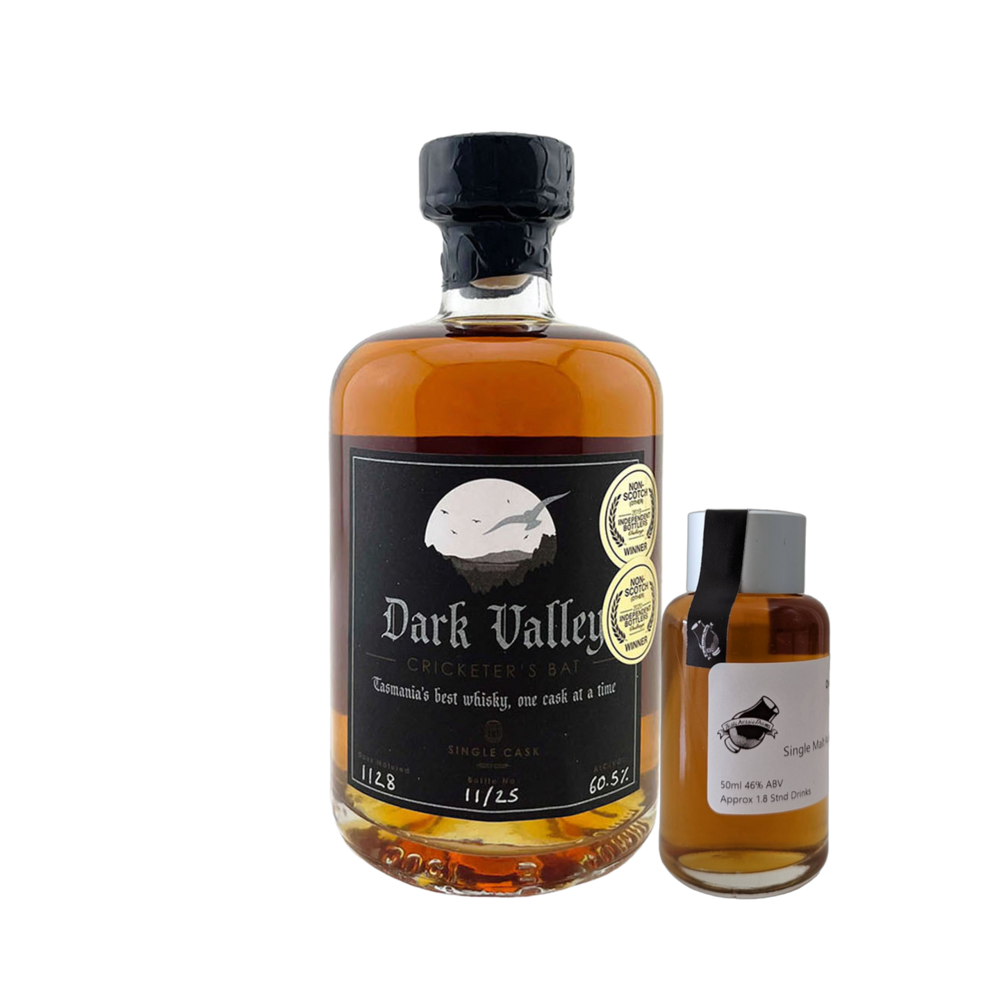 Dark Valley Distilling 'Cricketer's Bat' Various Size Samples