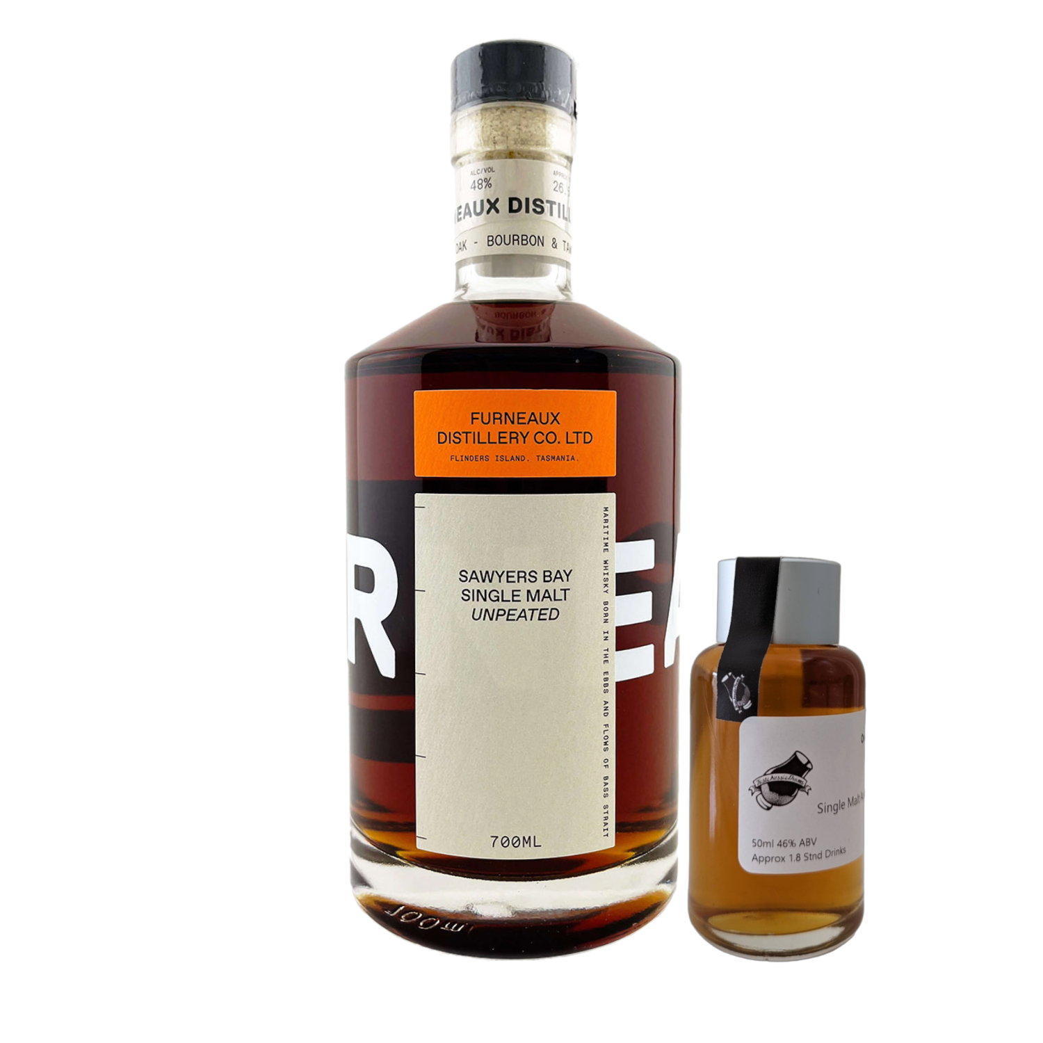 Furneaux Distillery 'Sawyers Bay Double Oak Unpeated' Various Size Samples