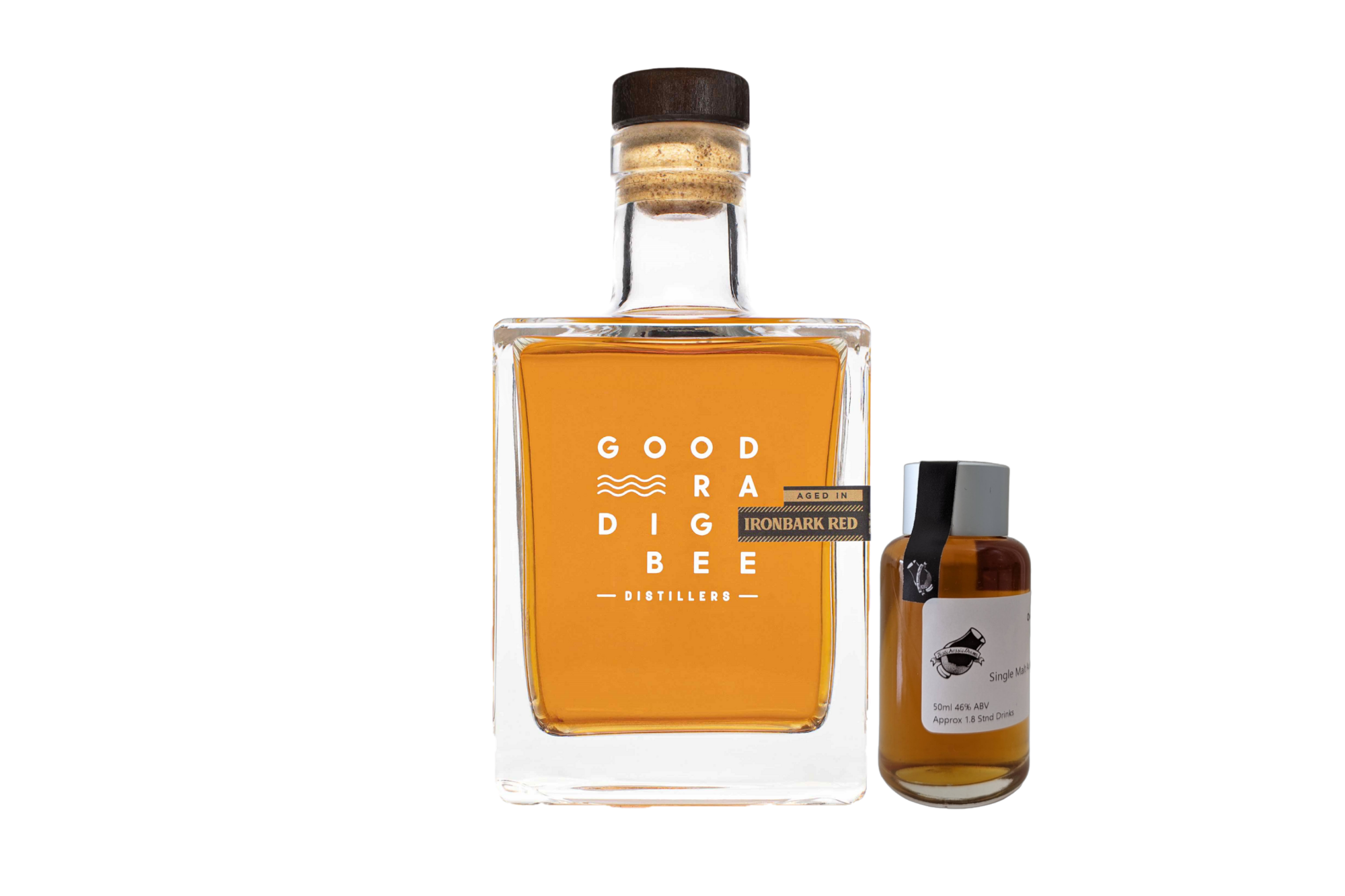 Goodradigbee Distillers 'Ironbark Red Wood' Various Size Samples
