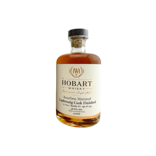 Hobart Whisky 'Ex Bourbon Matured/Laphroaig Quarter Cask Finish' Various Size Samples