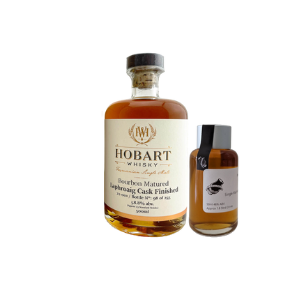 Hobart Whisky 'Ex Bourbon Matured/Laphroaig Quarter Cask Finish' Various Size Samples