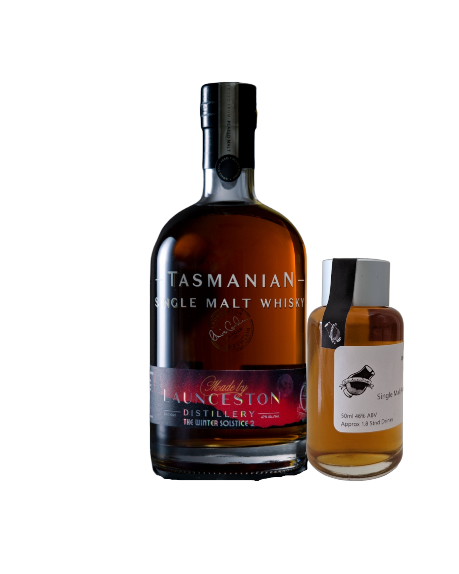 Launceston Distillery 'Winter Solstice II Peated Tawny Cask' Various Size Samples
