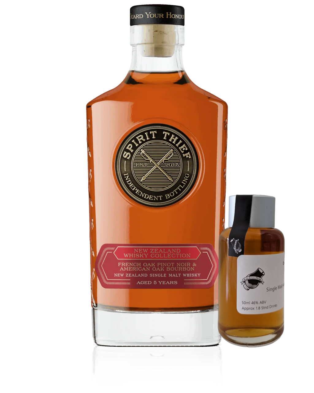 Spirit Thief Distilling Co. 'NZ French Oak Pinot/American Oak Bourbon' Various Size Samples