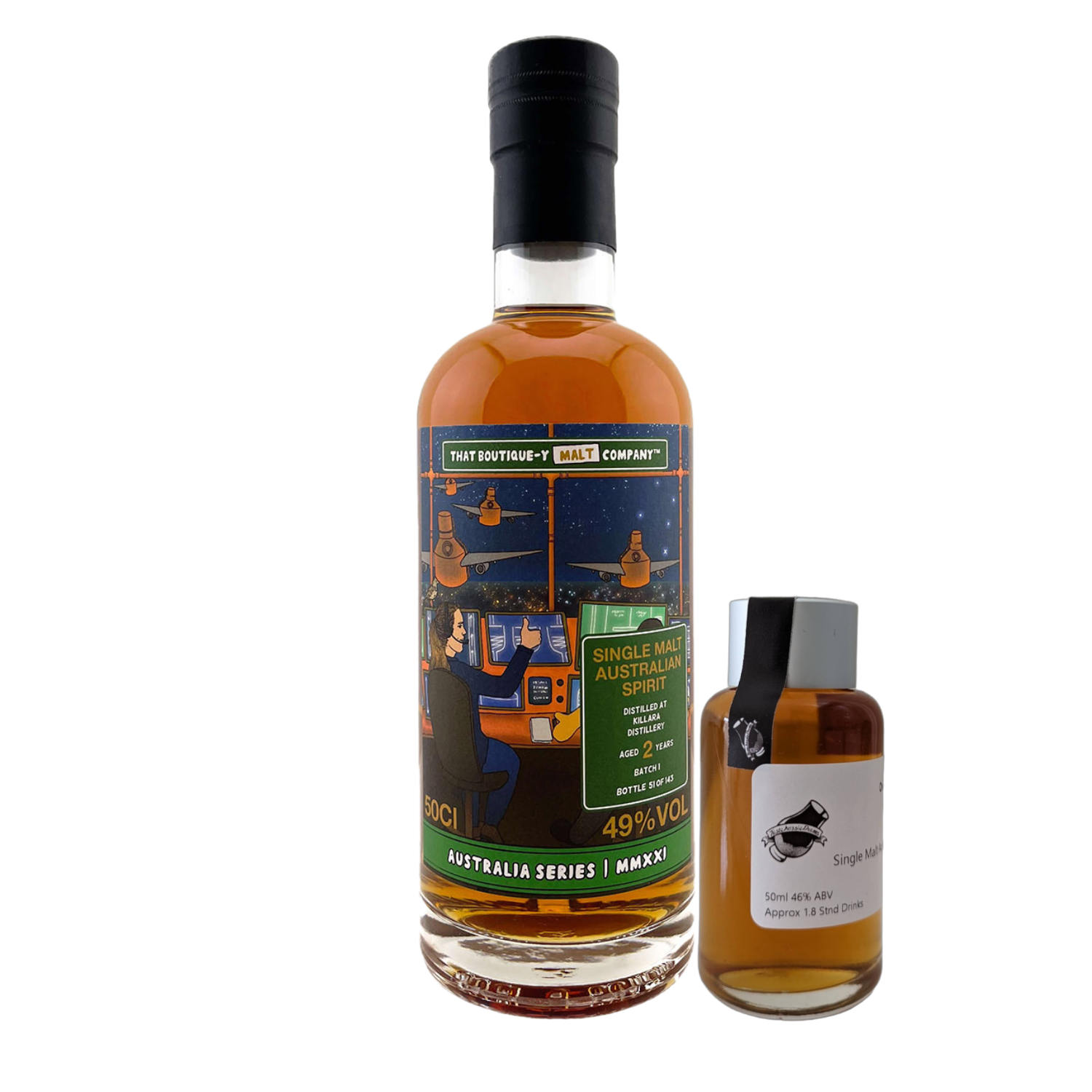 That Boutique-Y Malt Company 'Killara 2YO Spirit' Various Size Samples