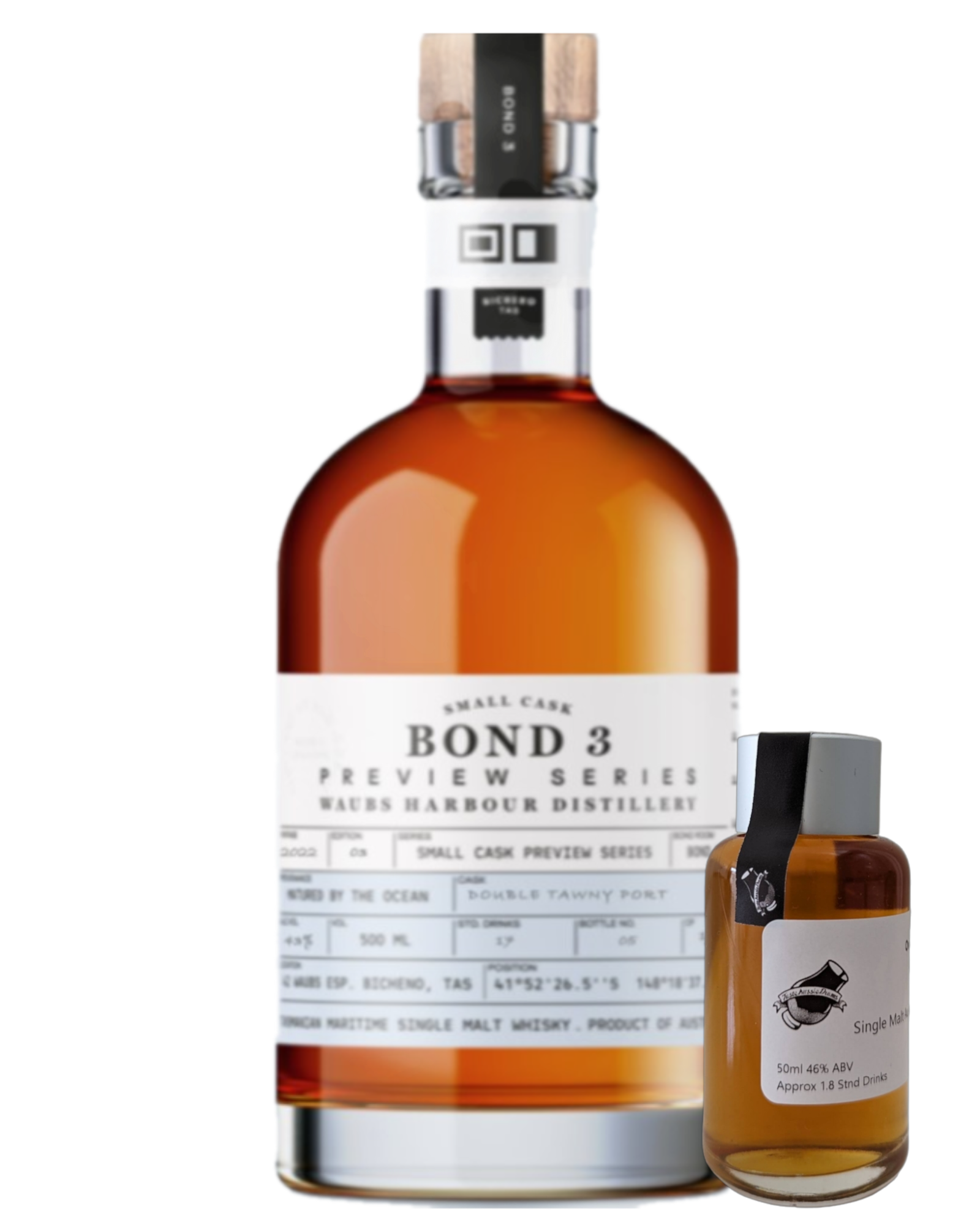 Waubs Harbour Distillery 'Preview Series Apera Bourbon Cask #3' Various Size Samples