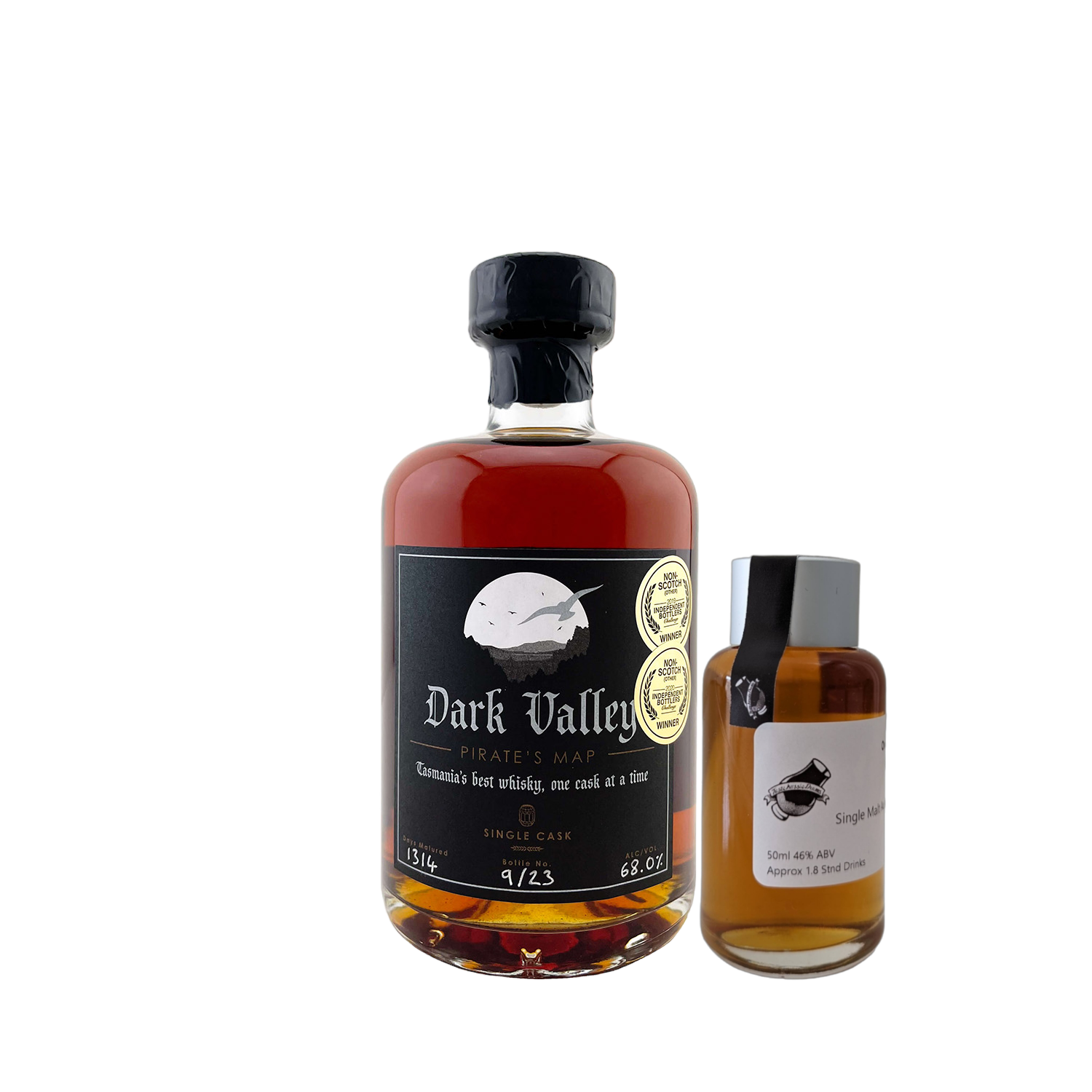 Dark Valley Distilling 'Pirate's Map' Various Size Samples