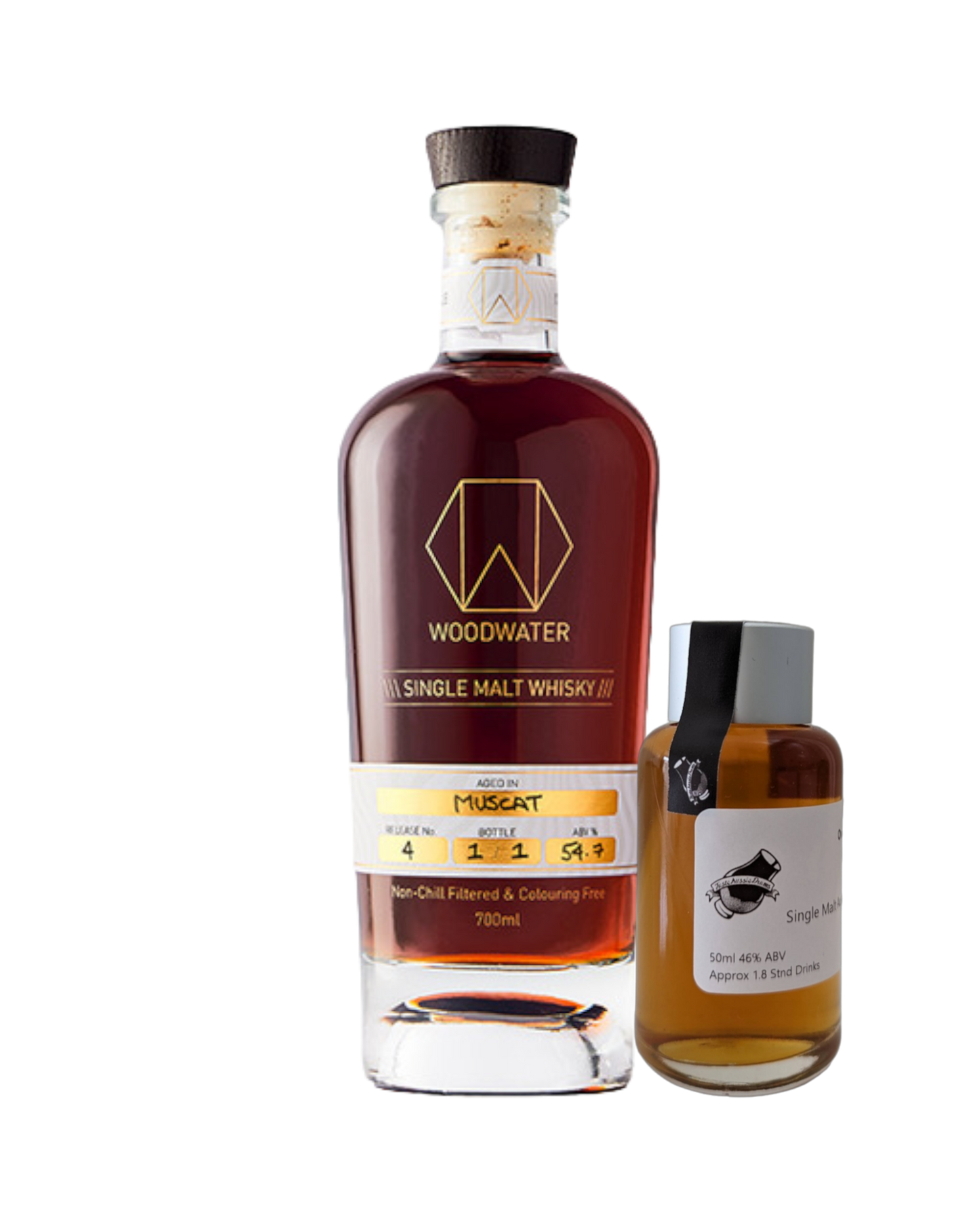 Woodwater Whisky 'Release #4 Muscat Cask' Various Size Samples