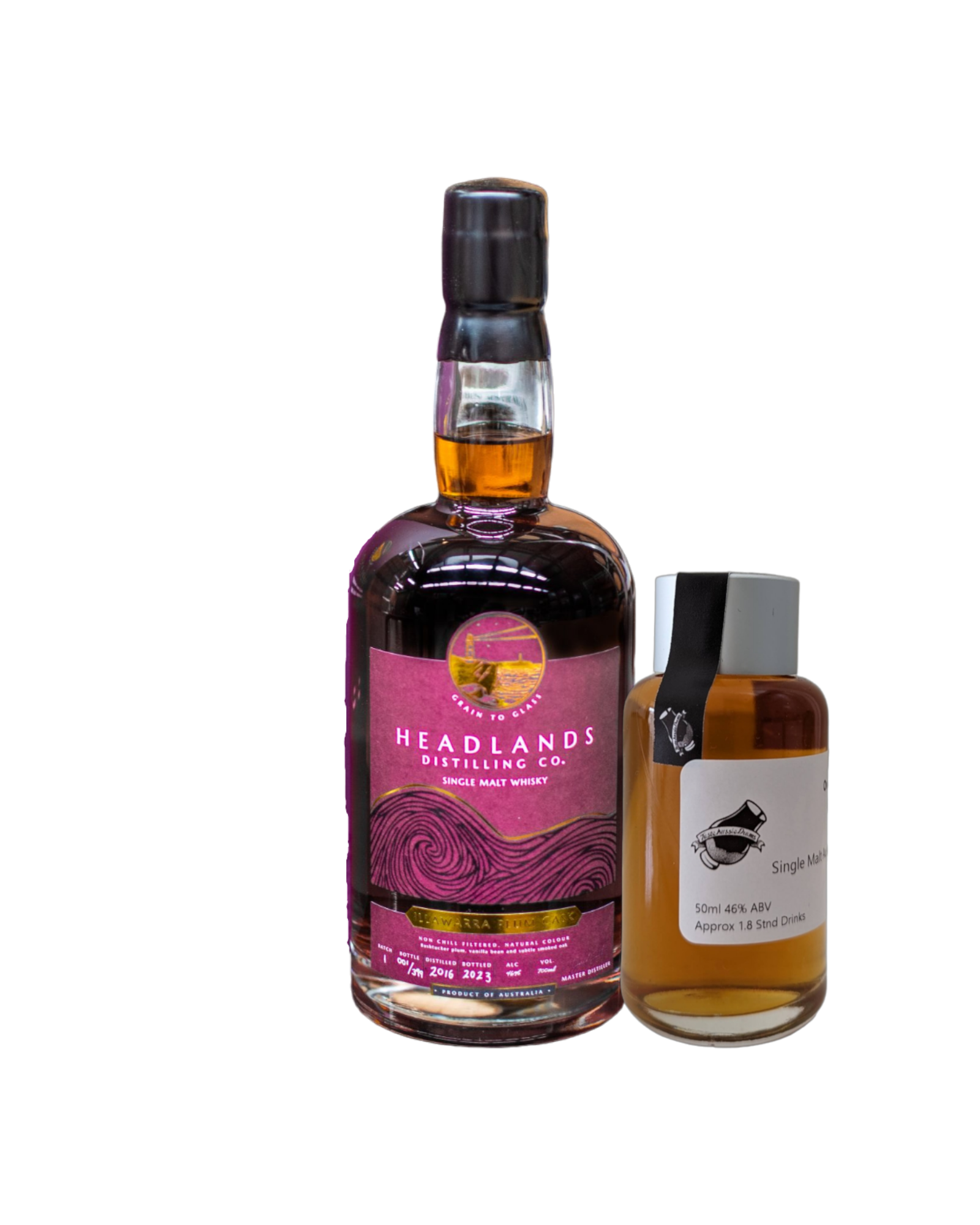 Headlands Distilling Co. 'Illawarra Plum Single Cask Whisky' Various Size Samples