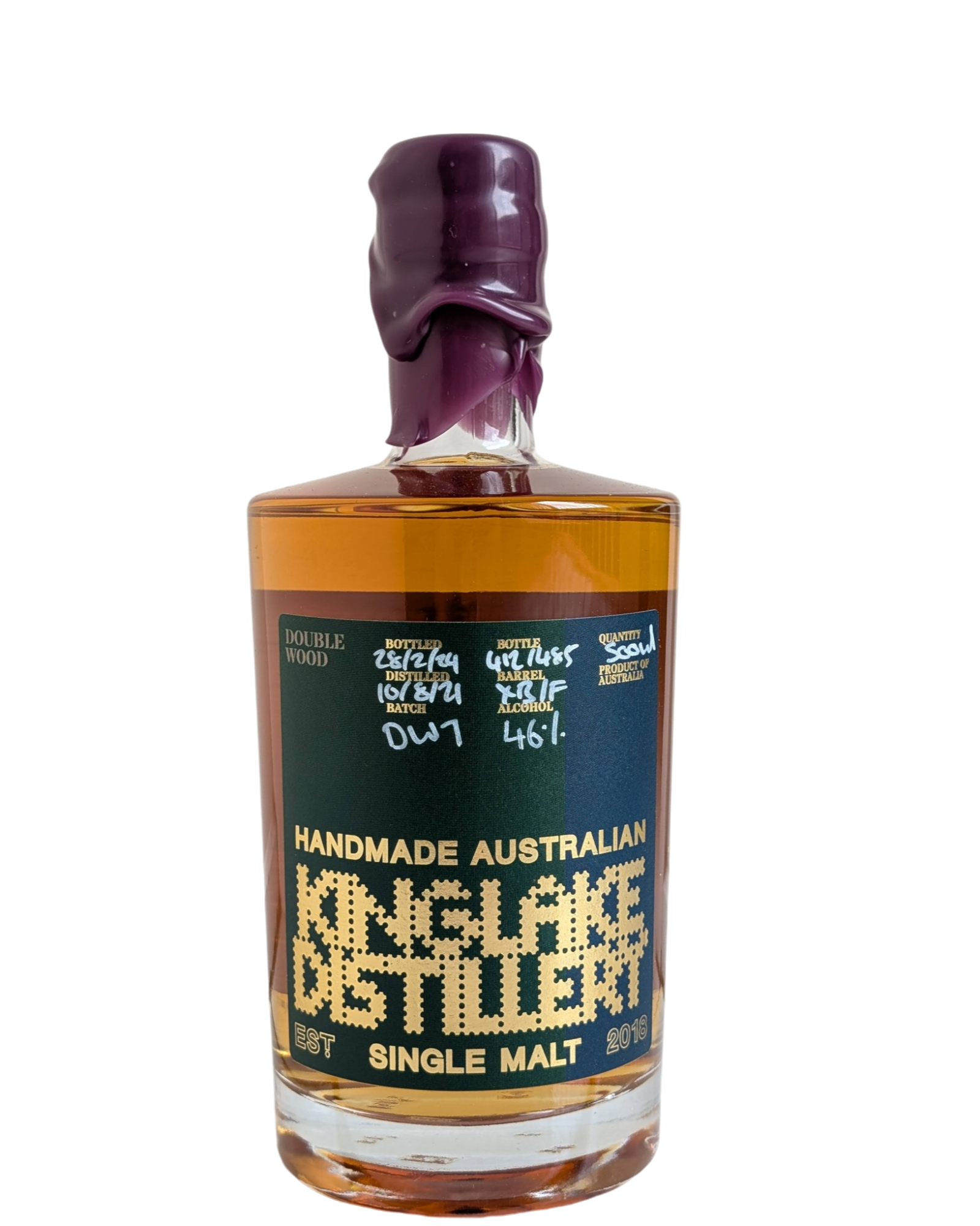 Kinglake Distillery 'Doublewood' 500ml Bottle