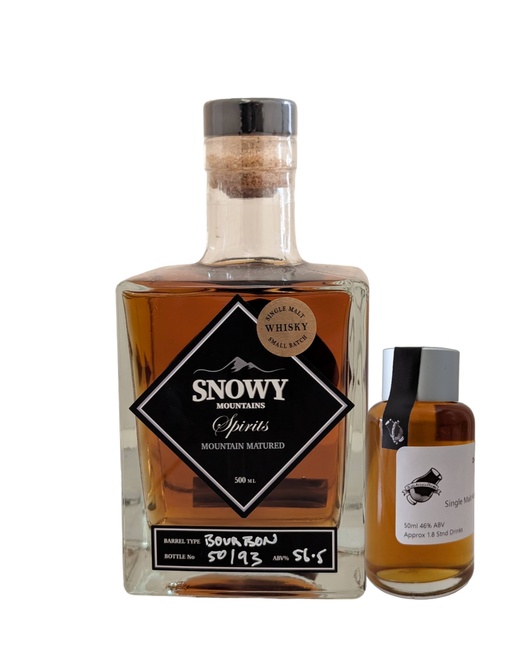 Snowy Mountains Spirits 'Bourbon Single Cask' Various Size Samples