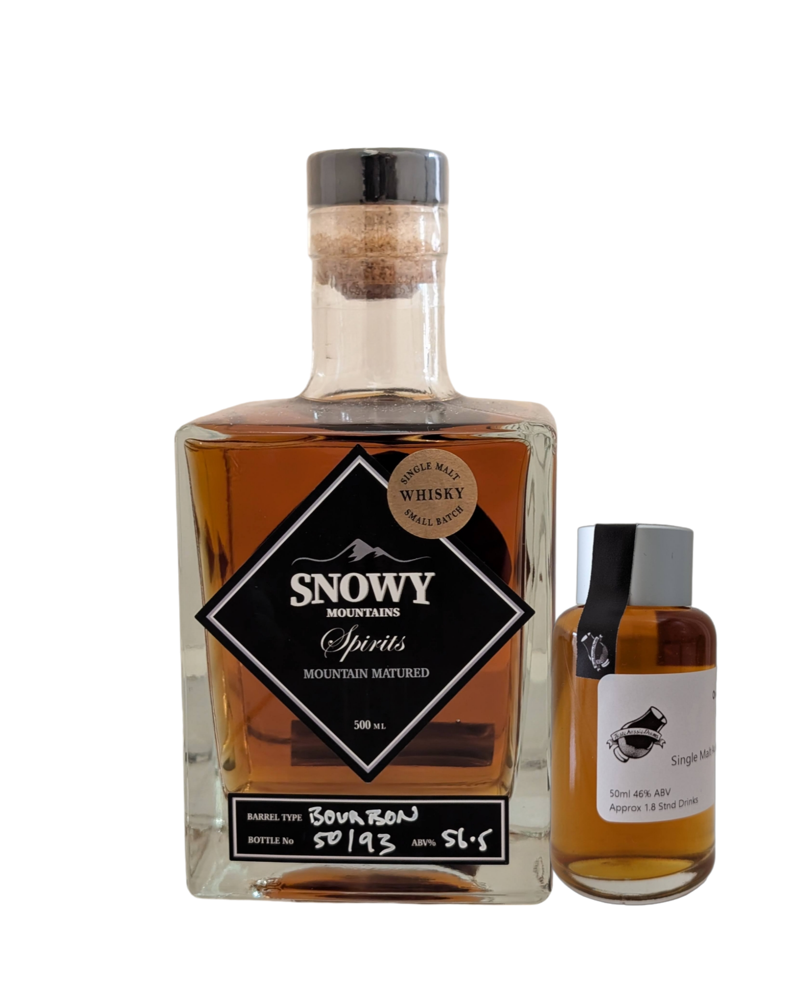 Snowy Mountains Spirits 'Bourbon Single Cask' Various Size Samples