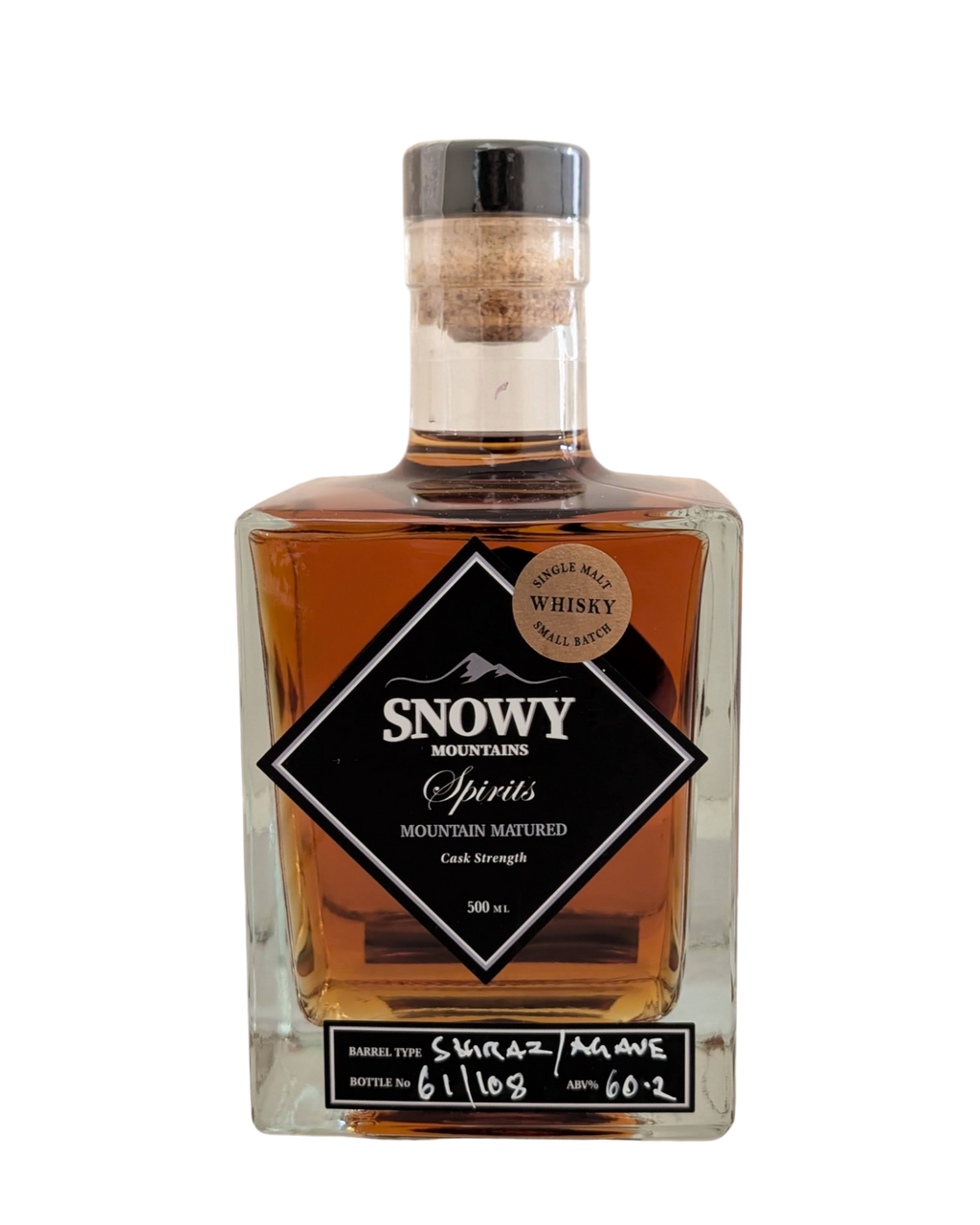 Snowy Mountains Spirits 'Shiraz/Agave Cask' Various Size Samples
