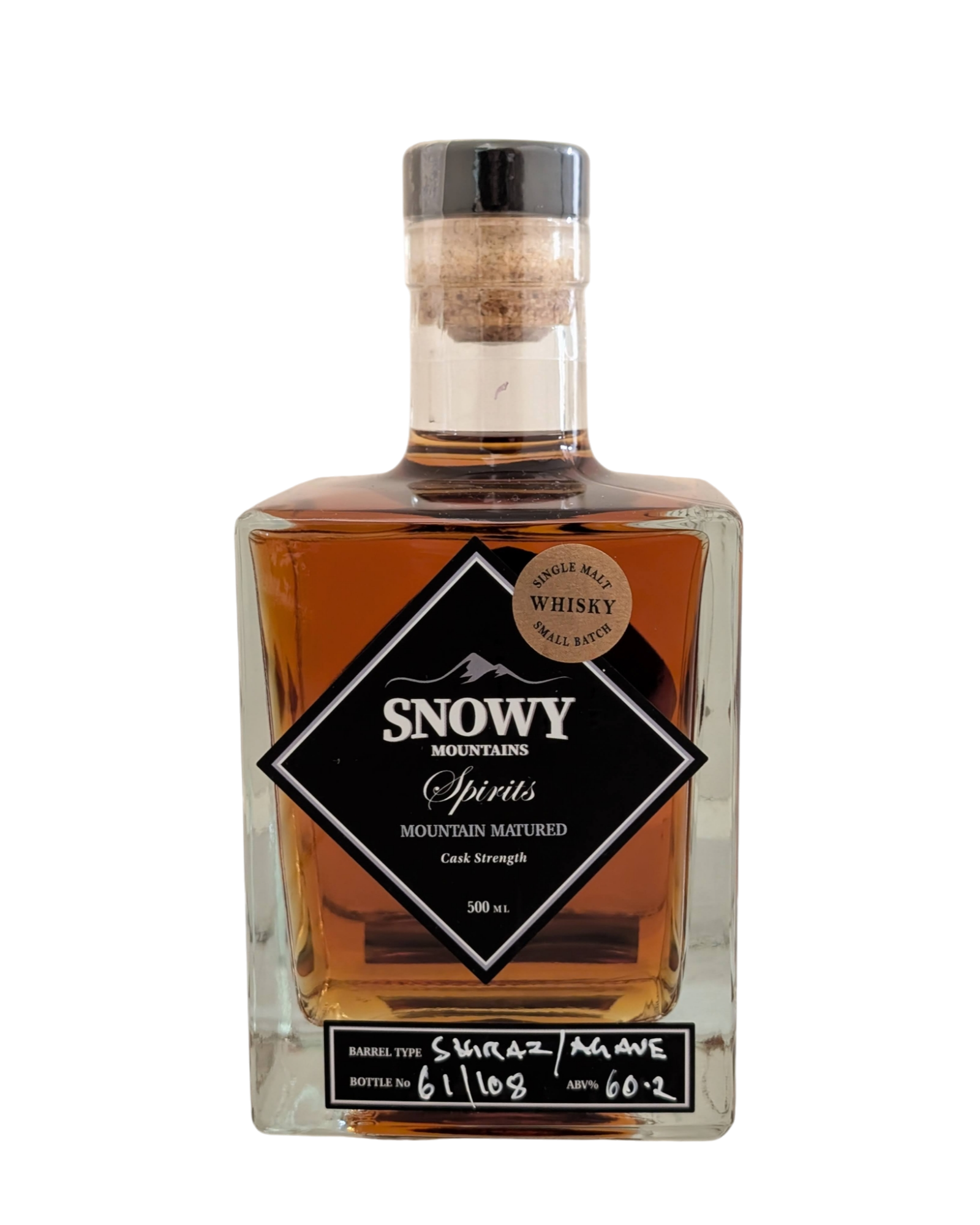 Snowy Mountains Spirits 'Shiraz/Agave Cask' Various Size Samples