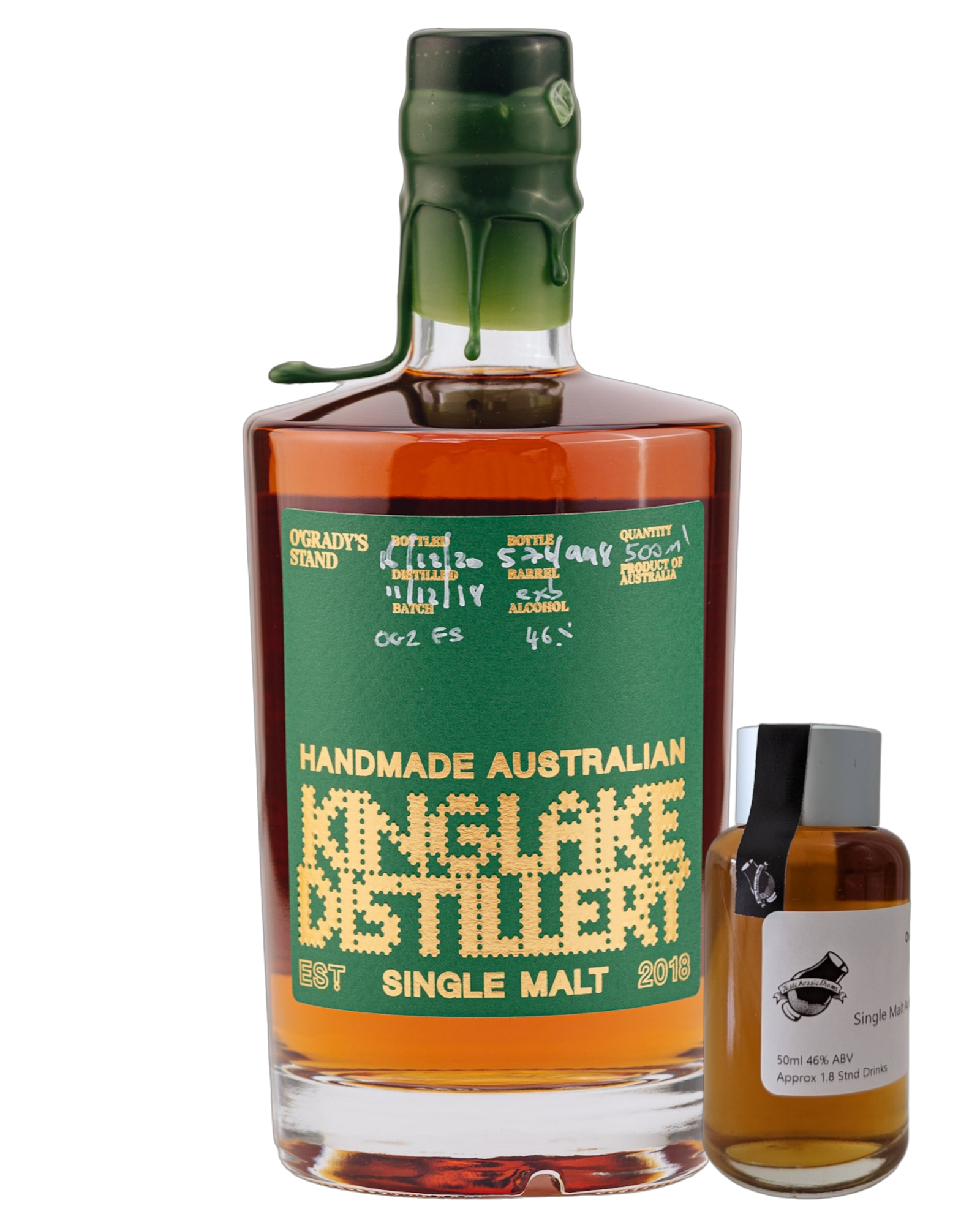 Kinglake Distillery 'O'Gradys Ex Bourbon Cask' Various Size Samples