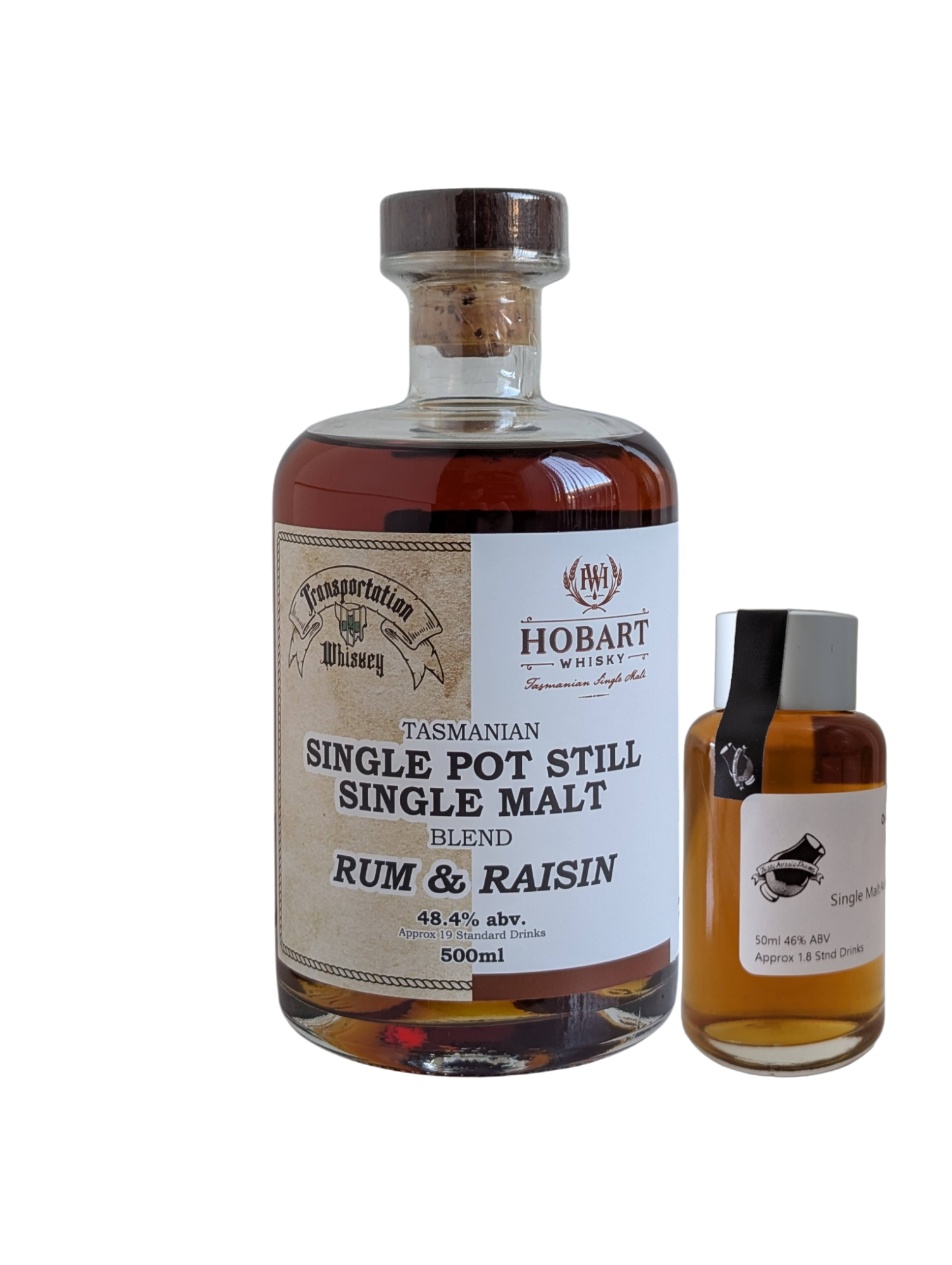 Transportation Whiskey x Hobart Whisky 'Single Pot Still/Single Malt Rum/Tawny' Various Size Samples