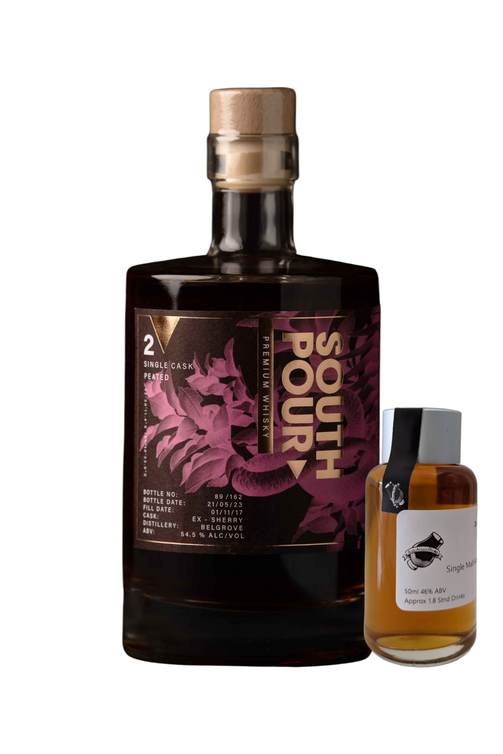Southpour Whisky 'Cask #2 Belgrove Ex Sherry' Various Size Samples