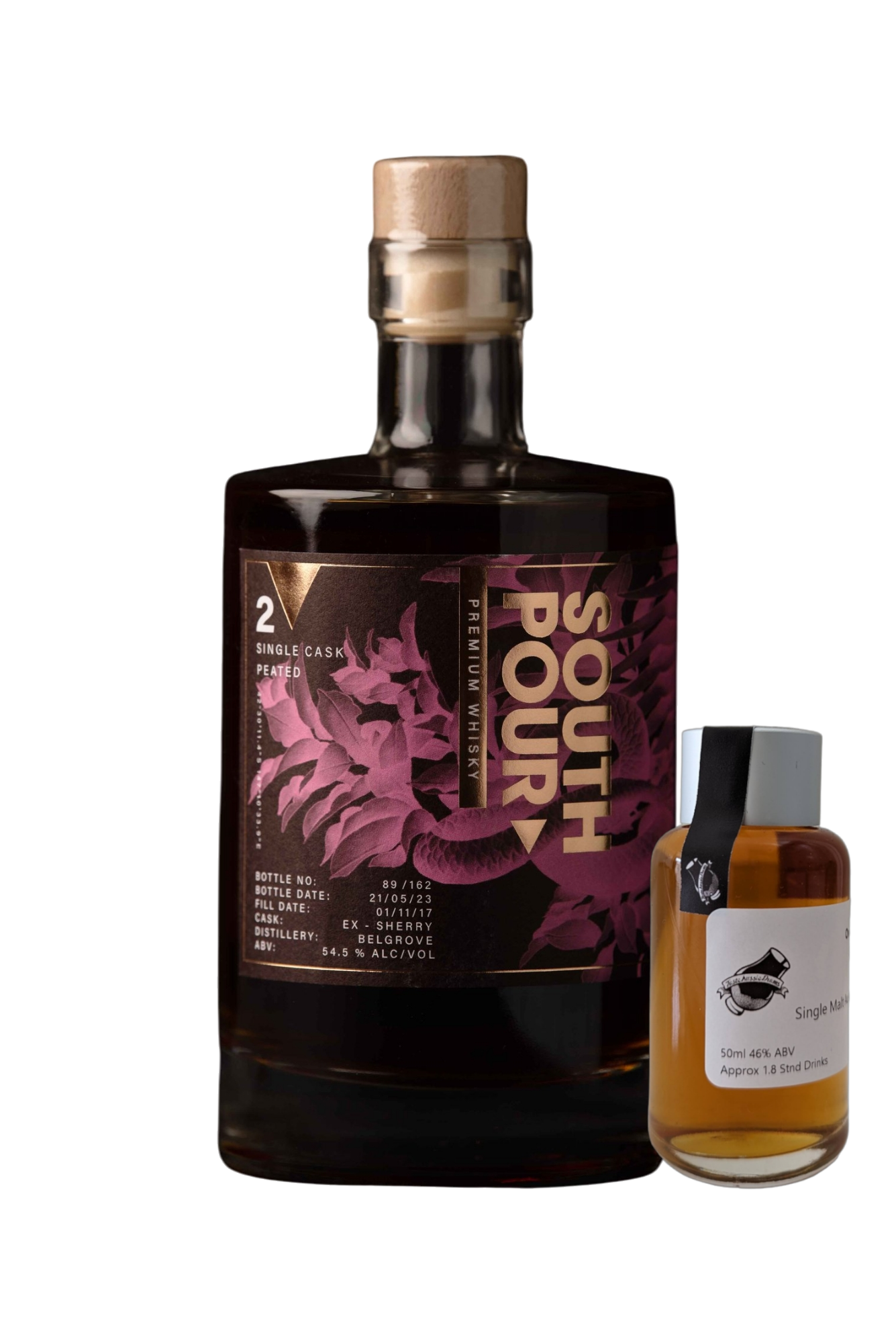 Southpour Whisky 'Cask #2 Belgrove Ex Sherry' Various Size Samples