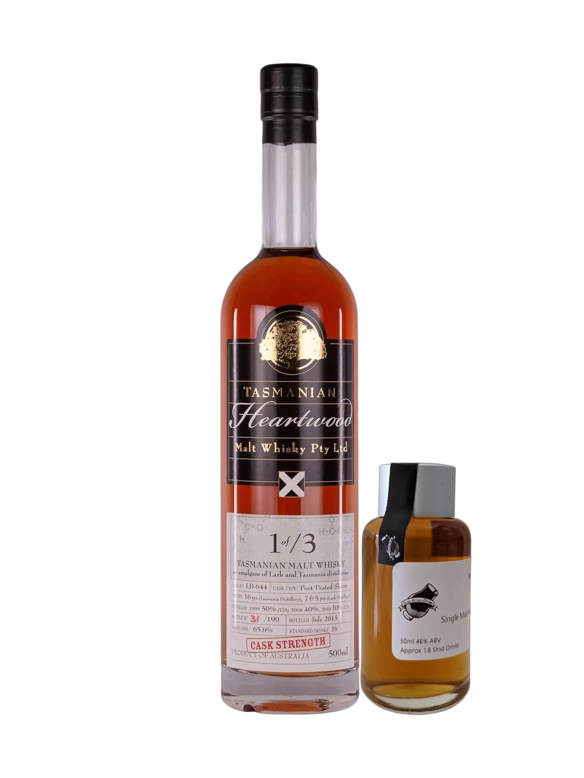 Heartwood Whisky '1 Of /3 LD644' Various Size Samples