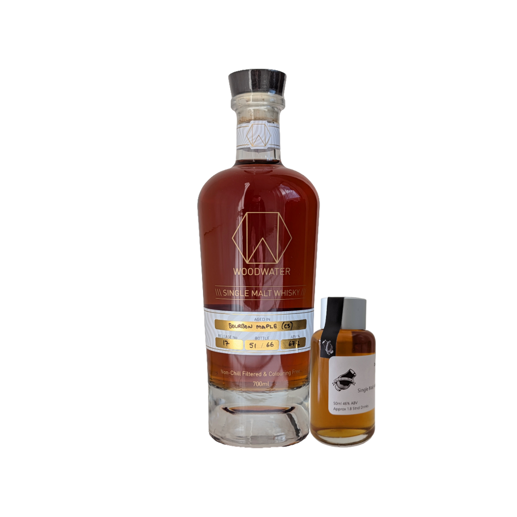 Woodwater Distillery 'Release 17 Bourbon/Maple Cask Strength' Various Size Samples