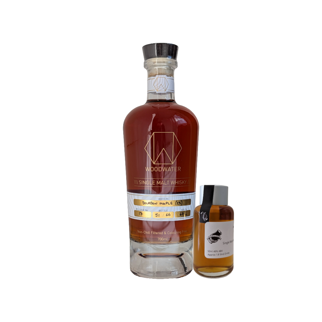 Woodwater Distillery 'Release 17 Bourbon/Maple Cask Strength' Various Size Samples