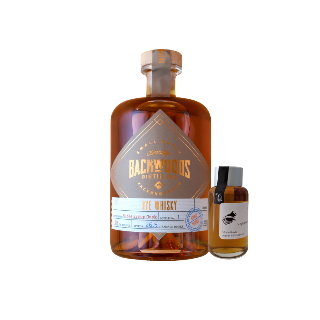 Backwoods Distilling Co. 'Special Reserve Rye Maple Syrup Cask' Various Size Samples