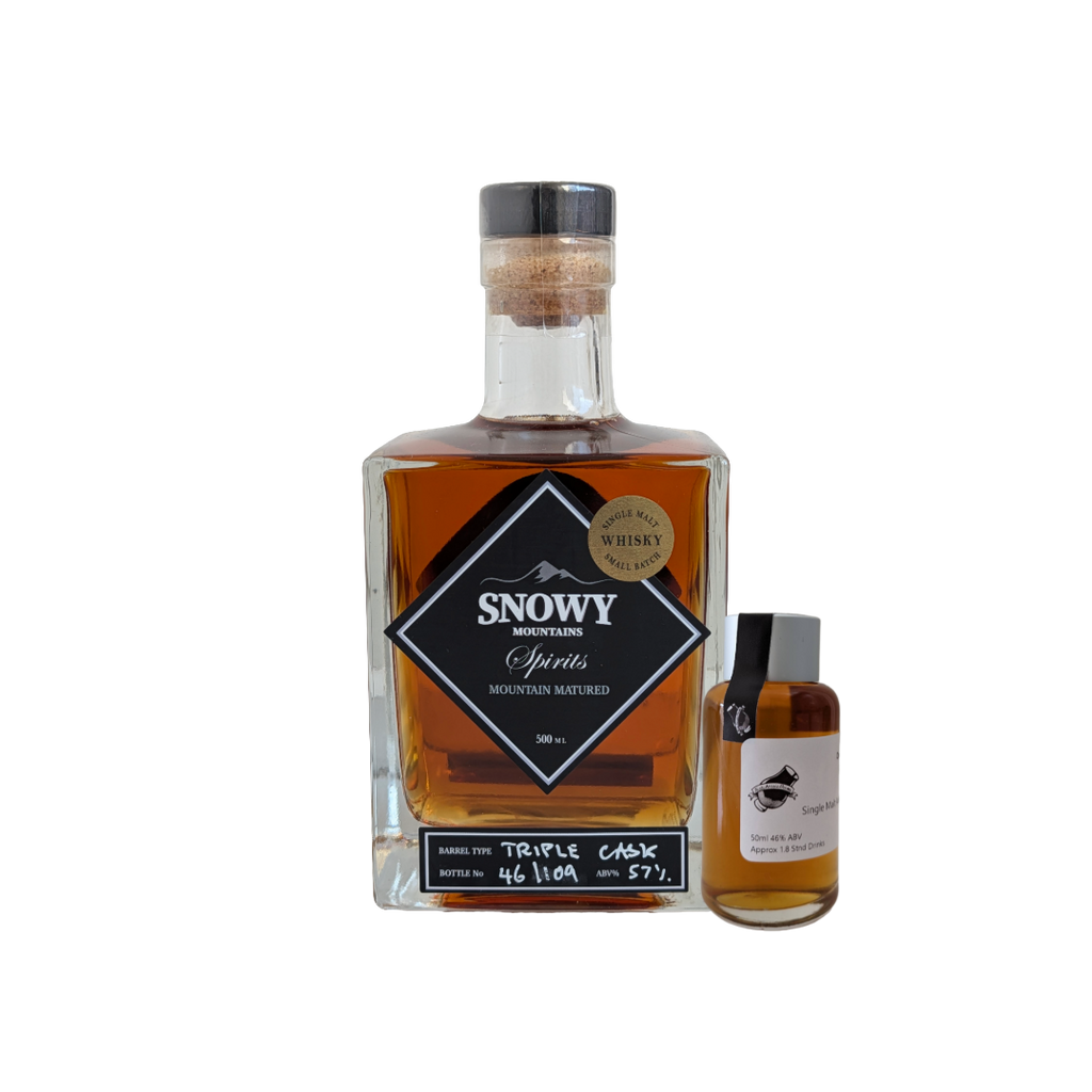 Snowy Mountains Spirits 'Triple Cask' Various Size Samples
