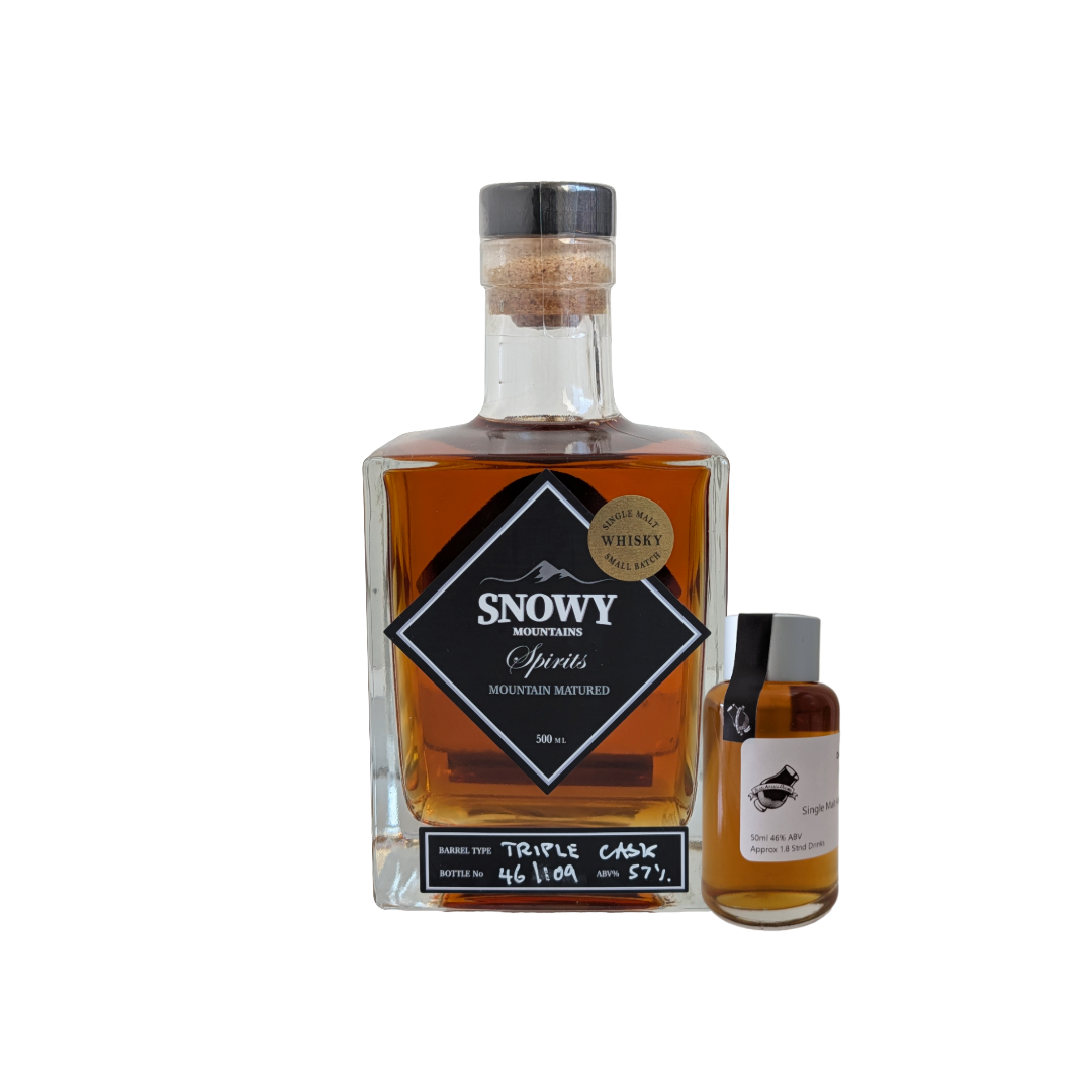Snowy Mountains Spirits 'Triple Cask' Various Size Samples