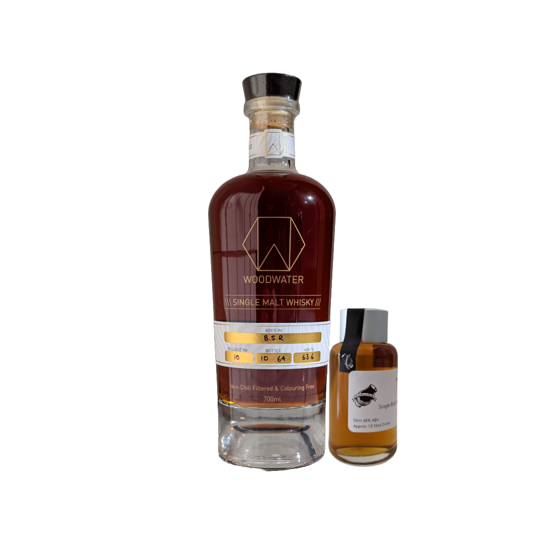 Woodwater Distillery 'Release #10 B.S.R (Bourbon / Scotch / Red)' Various Size Samples