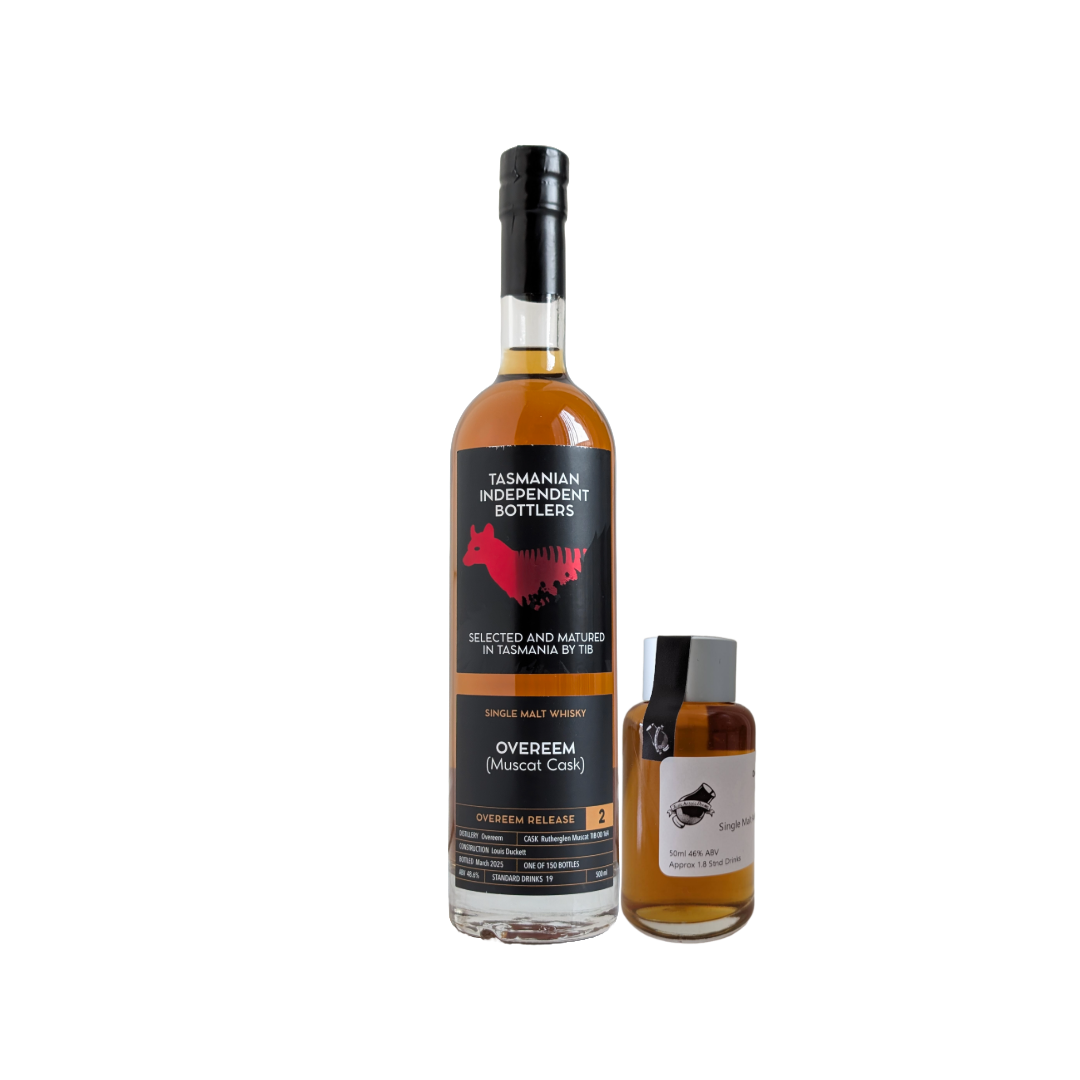 Tasmanian Independent Bottlers 'Overeem Release 2 Muscat Cask' Various Size Samples