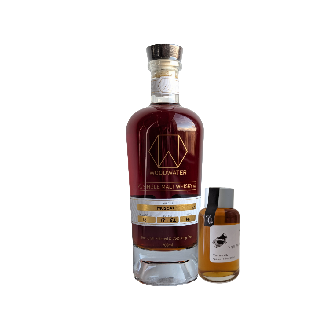 Woodwater Whisky 'Release #16 Muscat Cask Strength' Various Size Samples