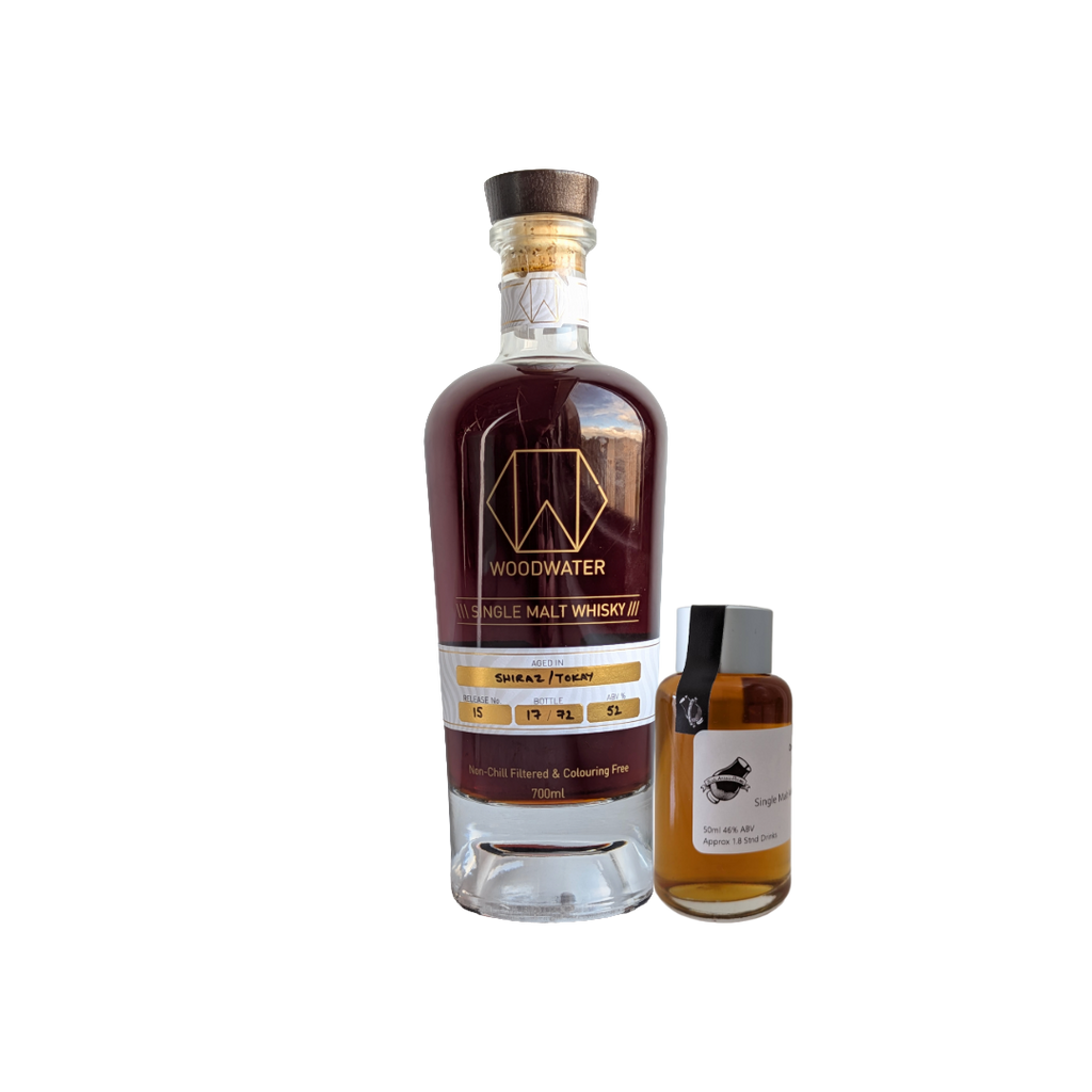 Woodwater Whisky 'Release #15 Shiraz/Tokay' Various Size Samples