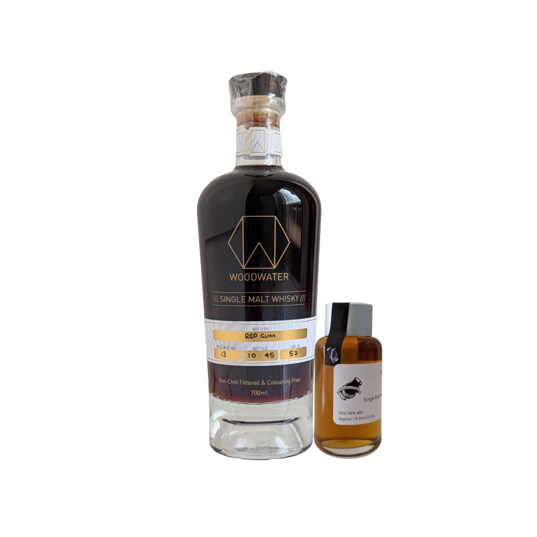 Woodwater Whisky 'Release #13 Red Gum Cask' Various Size Samples