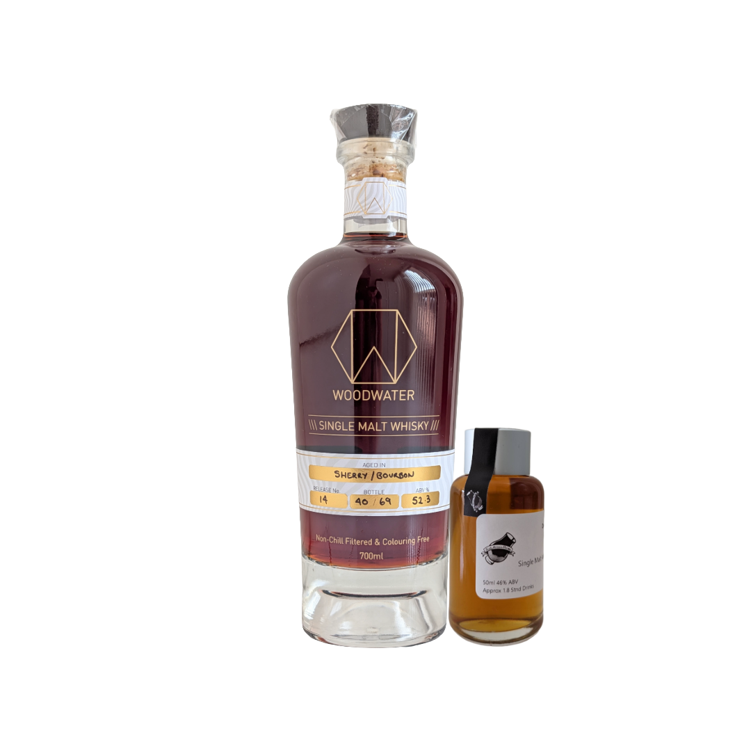 Woodwater Whisky 'Release #14 Sherry/Bourbon Cask' Various Size Samples