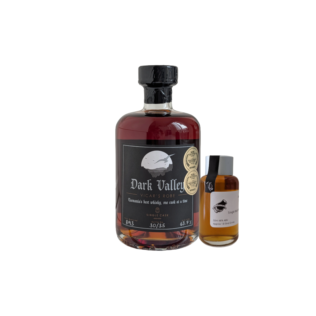 Dark Valley Whisky 'Vicar's Robe' Various Size Samples