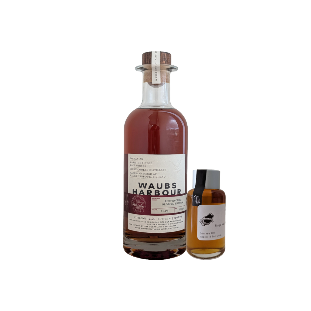 Waubs Harbour Distillery 'Rusted Casks Oloroso' Various Size Samples