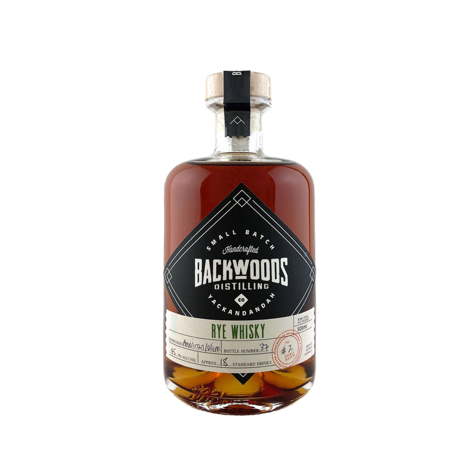 Backwoods Distilling Co. 'Rye Whisky Batch #2 American/Wine' Various Size Samples
