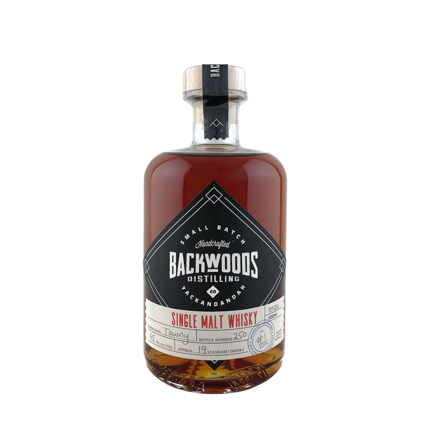 Backwoods Distilling Co. 'Single Malt Batch #1 Tawny Cask' Various Size Samples