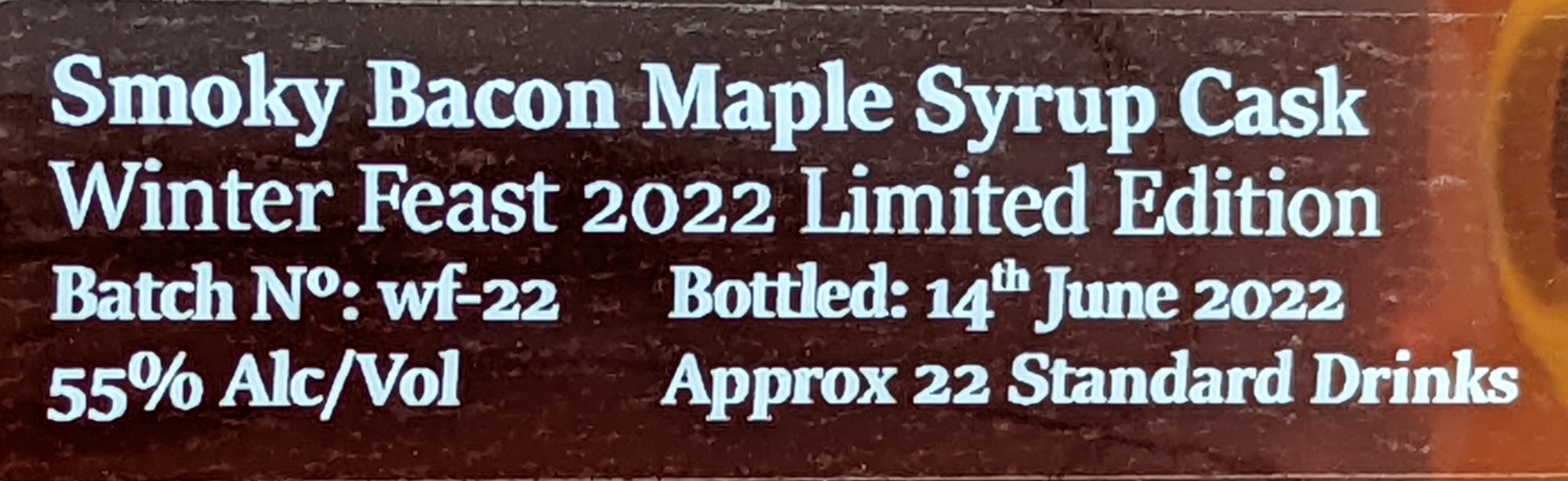 Hobart Whisky 'Dark Mofo 2022 Smoky Bacon Maple' Various Size Samples