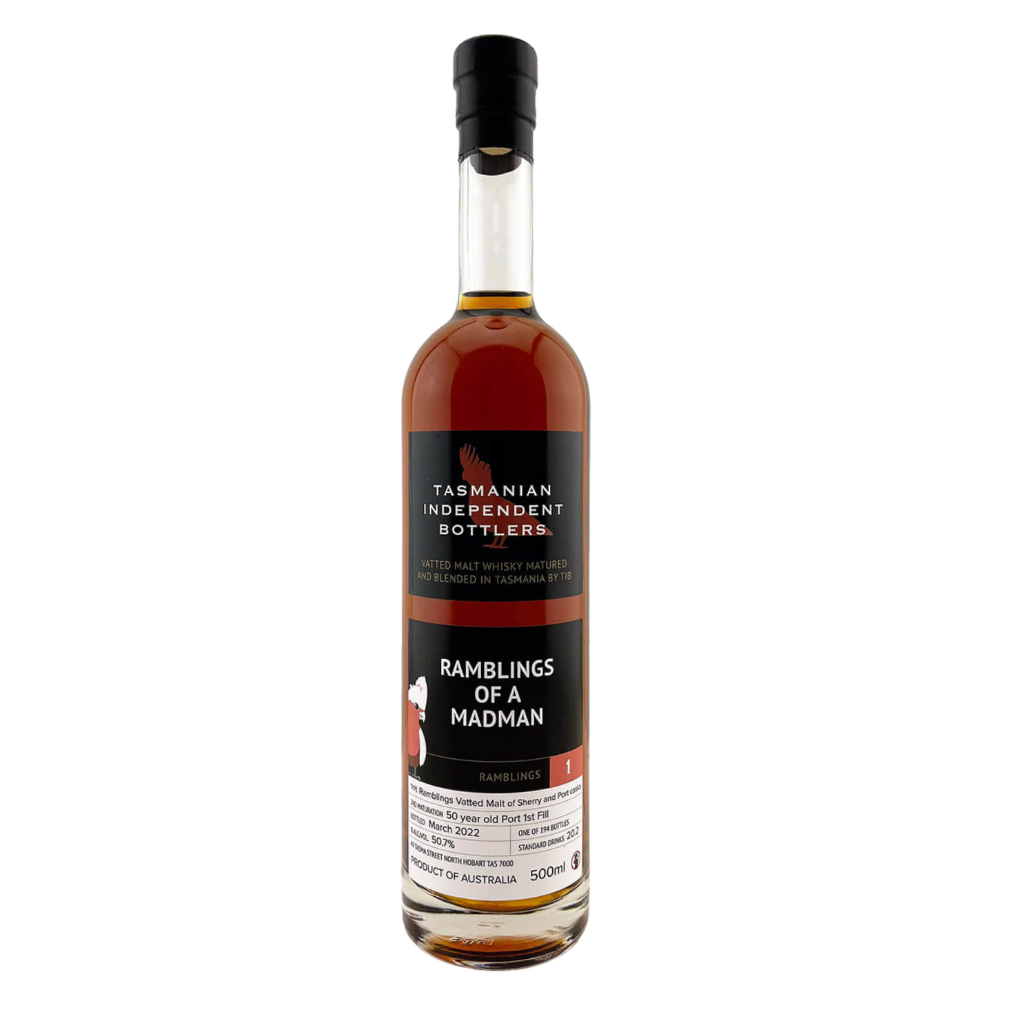 Tasmanian Independent Bottlers 'Ramblings of a Madman #1' Various Size Samples