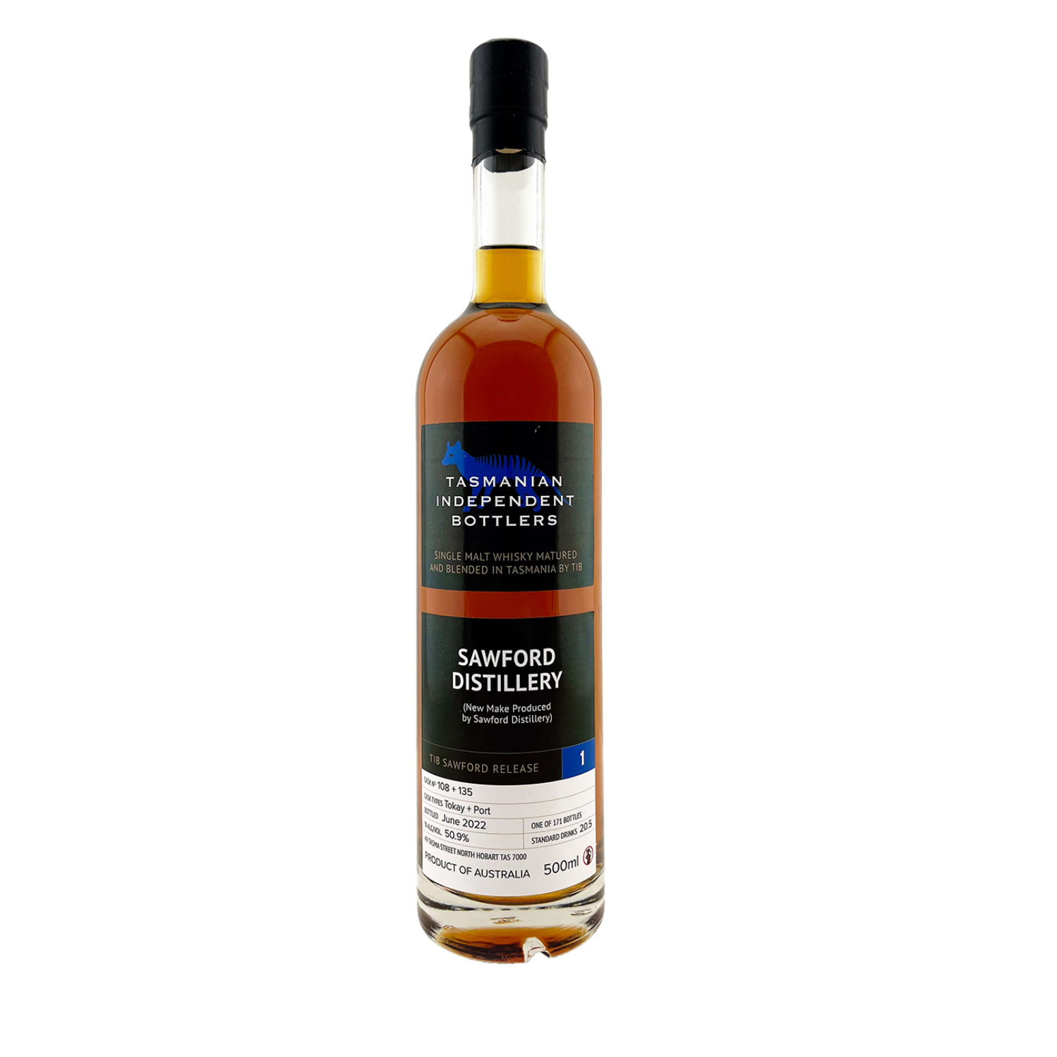 Tasmanian Independent Bottlers 'Sawford Release #1' Various Size Samples